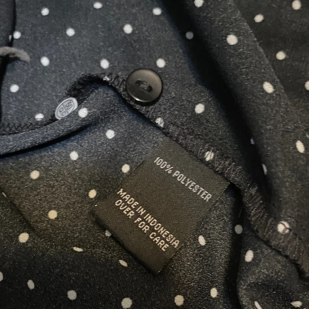 I.N. San Francisco Black and White Polka Dot Top - Picture 7 of 11
